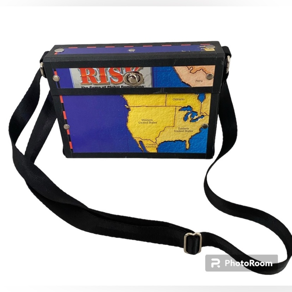 Risk Board Game Handbag Purse With Adjustable Strap